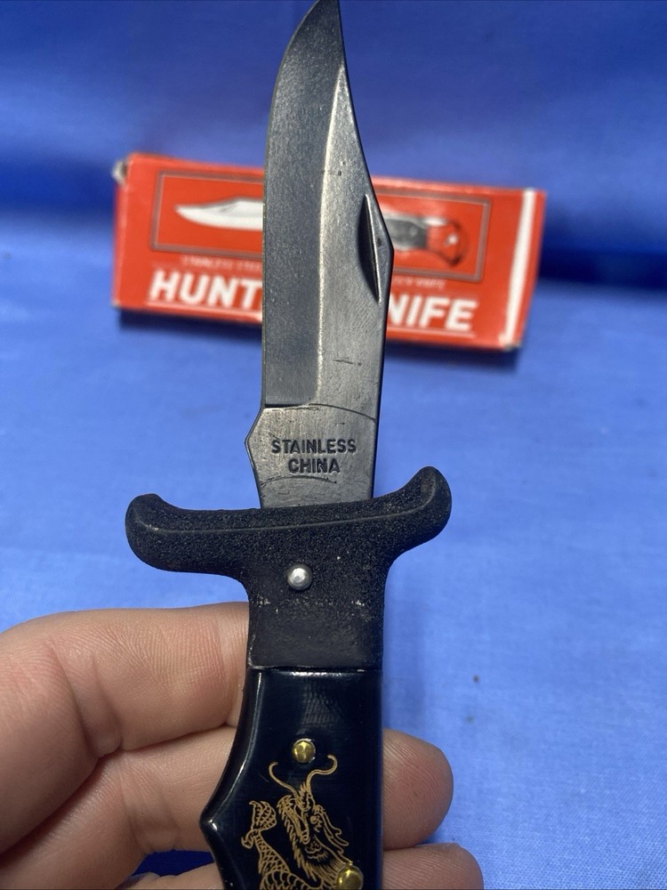vintage folding hunting knife