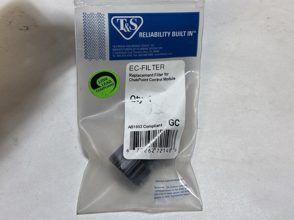 T&S Replacement Filter for Checkpoint Control Module EC-FILTER