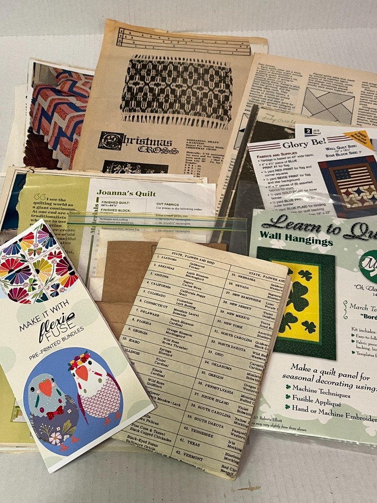 An Assortment of Various Vintage Quilting Patterns 2046