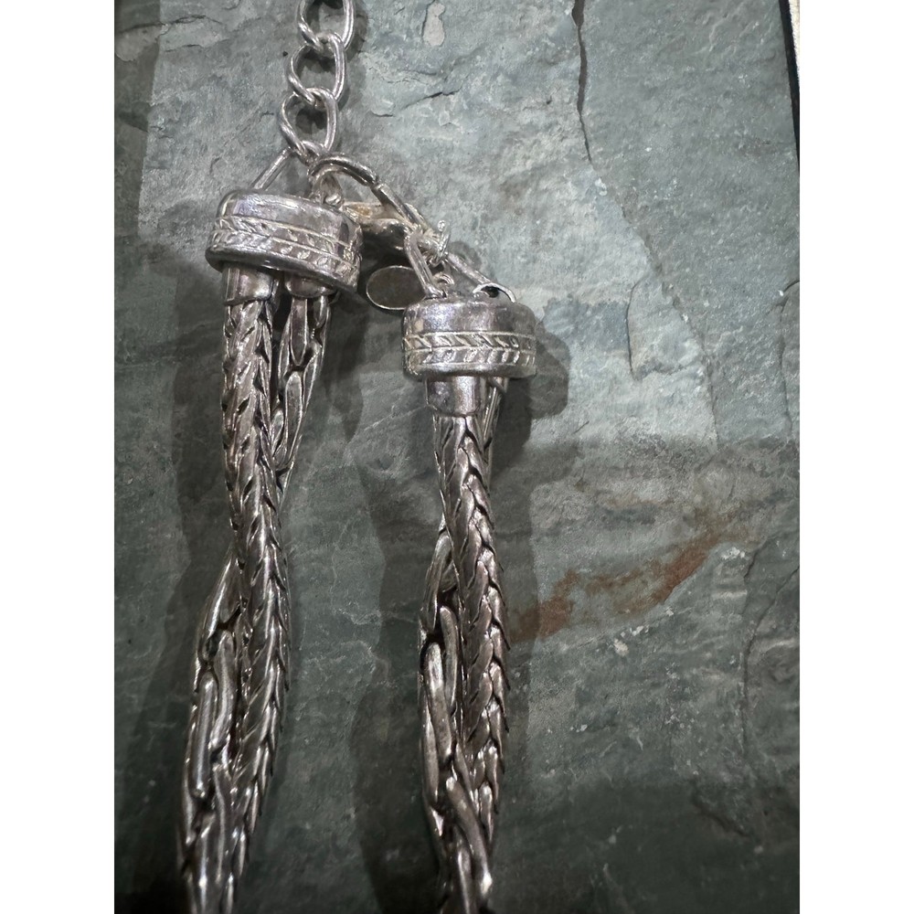 Premier Designs silver tone statement necklace