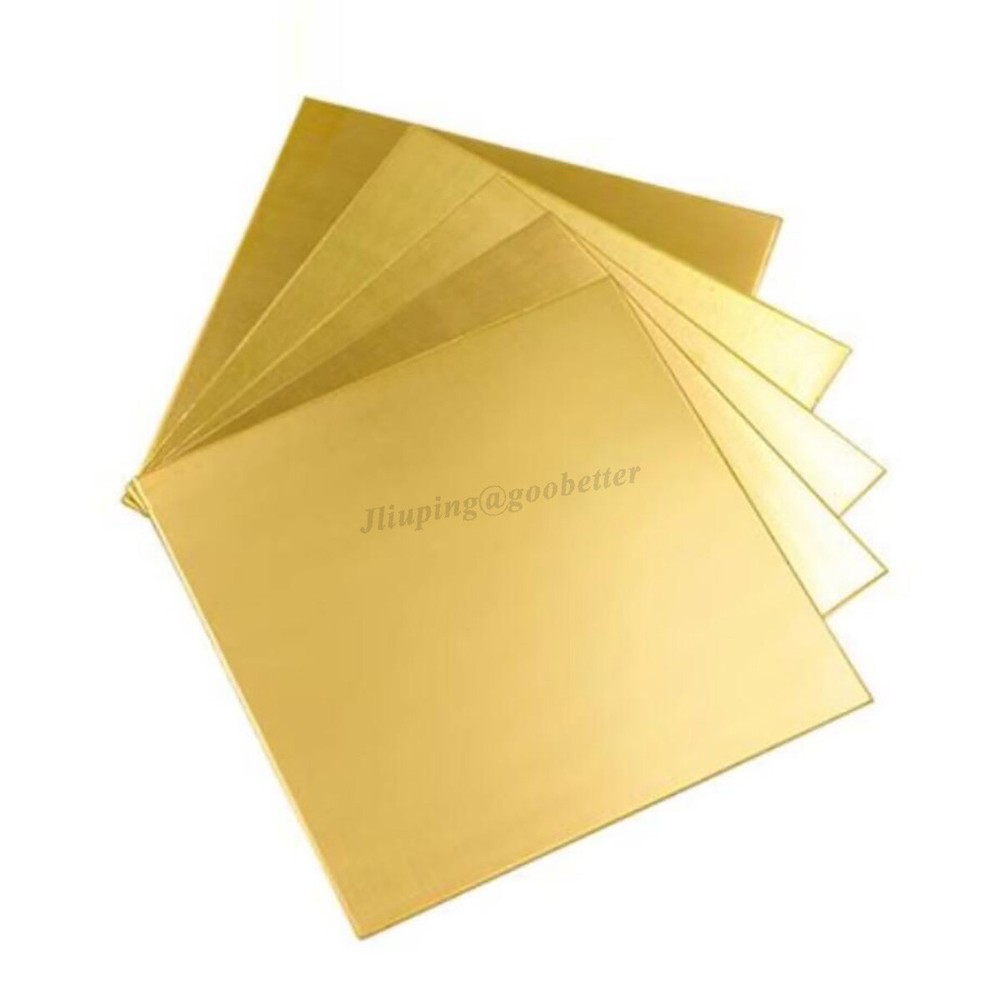H62 Brass Sheet Plate Solid Panel Board Thick 0.3mm-6mm Various Sizes Laser Cut