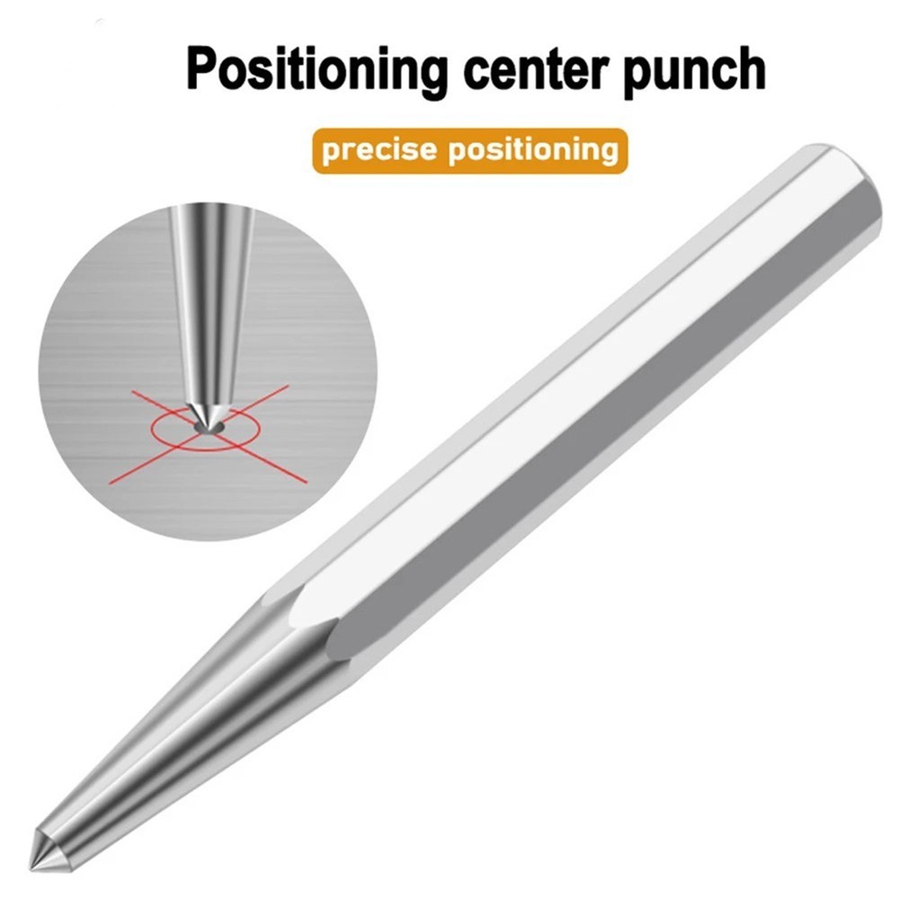 Punching Tip Silver Drilling Marking Bright Chrome Centering Positioning