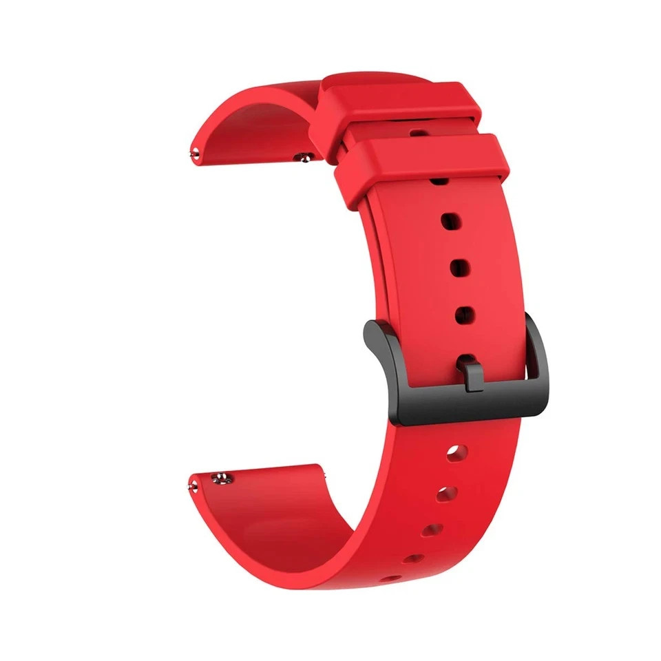 [10-Pack] Compatible with 22mm Soft Silicone Glossy Replacement Wristband Spo...