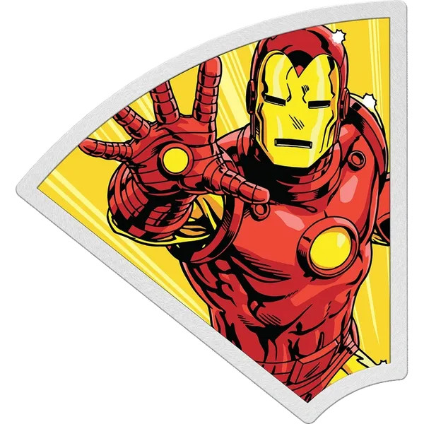 MARVEL AVENGERS 60TH ANNIVERSARY IRON MAN 1 OZ SILVER COIN