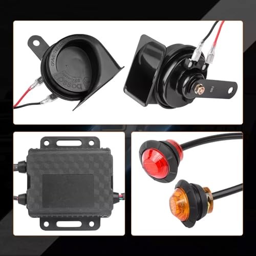 UTV Turn Signal Kit Pre-Wired, Plug and Play UTV ATV Blinker Kit with 110D
