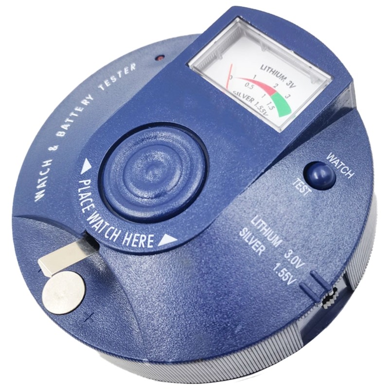 Circular Type Watch Battery Pulse Tester & 1.5V 3V Button Cell Battery Analyzer