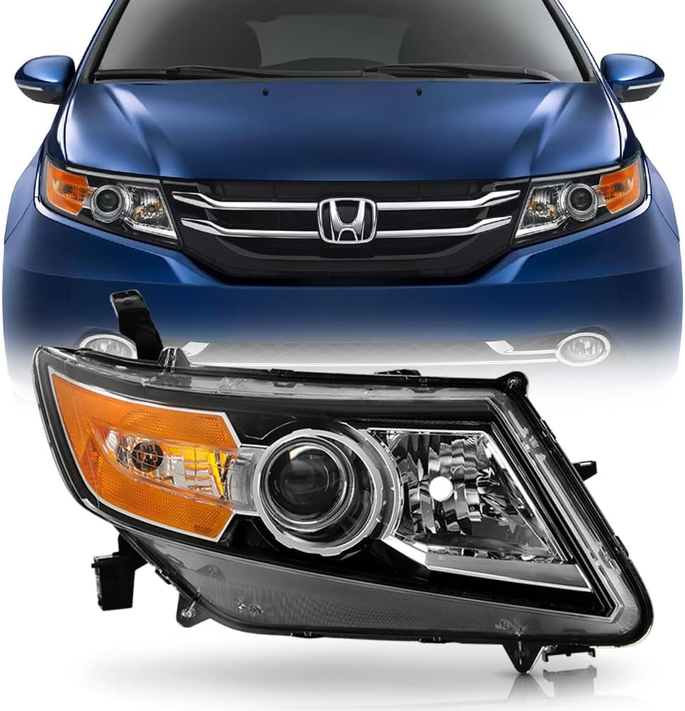 - for 2014 2015 2016 2017 Honda Odyssey Halogen Type Projector Headlight Headlam