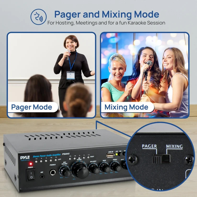 Pyle PTAU45 2 Channel Power Amplifier