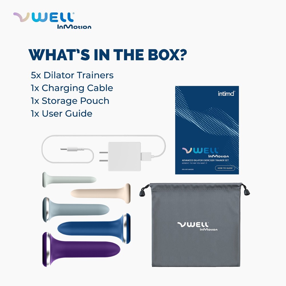 VWELL InMotion Advanced Dilator Exerciser Trainer Set (Advanced 5 Kit System)