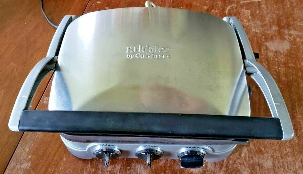 CUISINART GRIDDLER MODEL GR4 GRIDDLE-GRILL-PANINI PRESS MAKER-PRE-OWNED