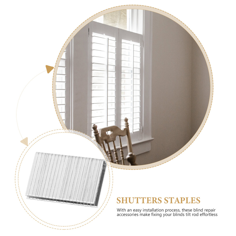 20pcs Replacement Louvers Staples Interior Window Shutter