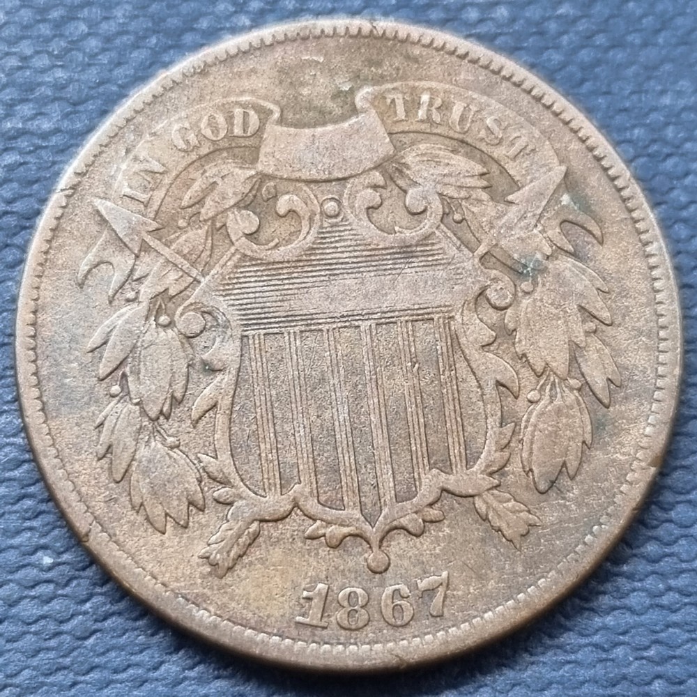 1867 Two Cent Piece 2c Better Grade #66905