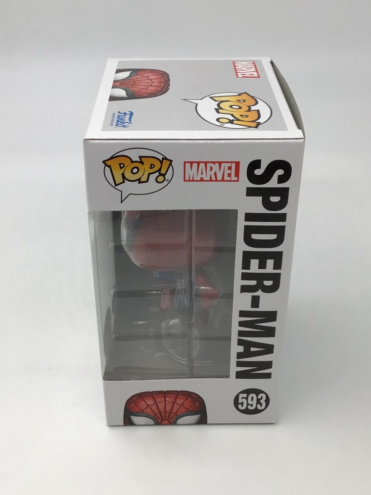 Funko Pop! Marvel Spider-Man Glitter #593 Diamond Special Edition with Protector