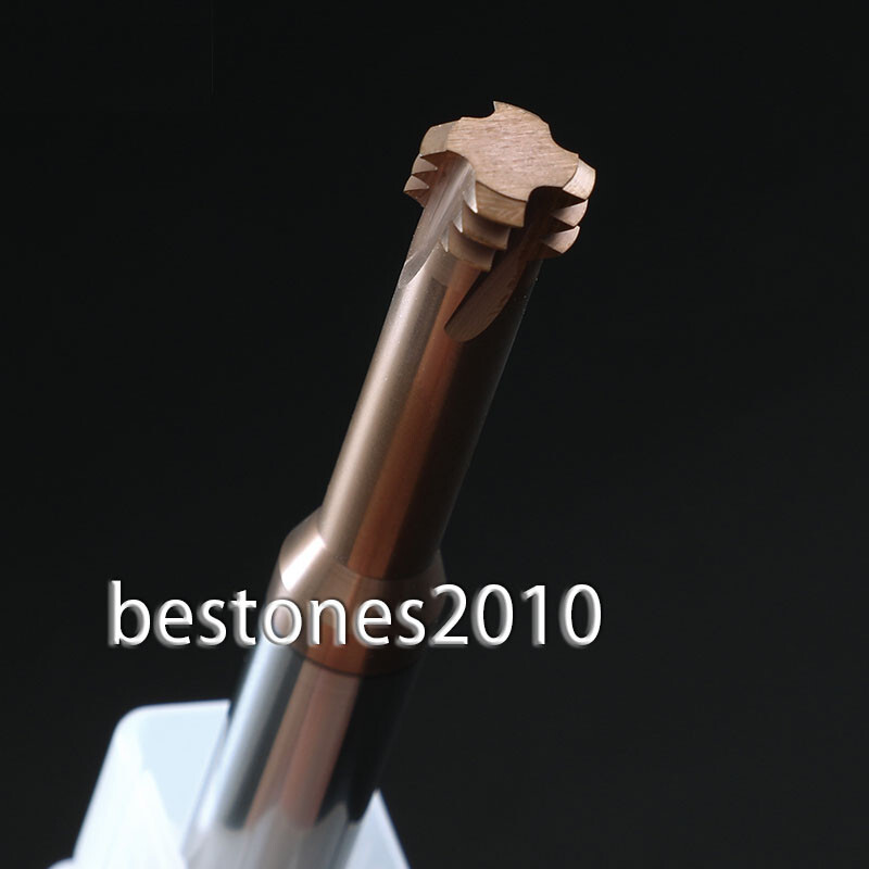 Solid Carbide Thread Mill m6*1.0 HRC68 Carbide Thread Mill m6 P1.0 1pcs