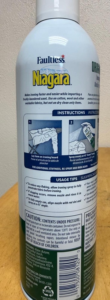 Niagara Original Ironing Spray Starch (2 Pack)