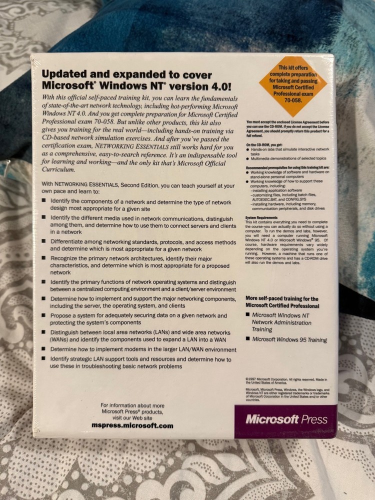* NEW * Microsoft Networking Essentials 2nd Edition + CD-ROM | MCSE Training Kit