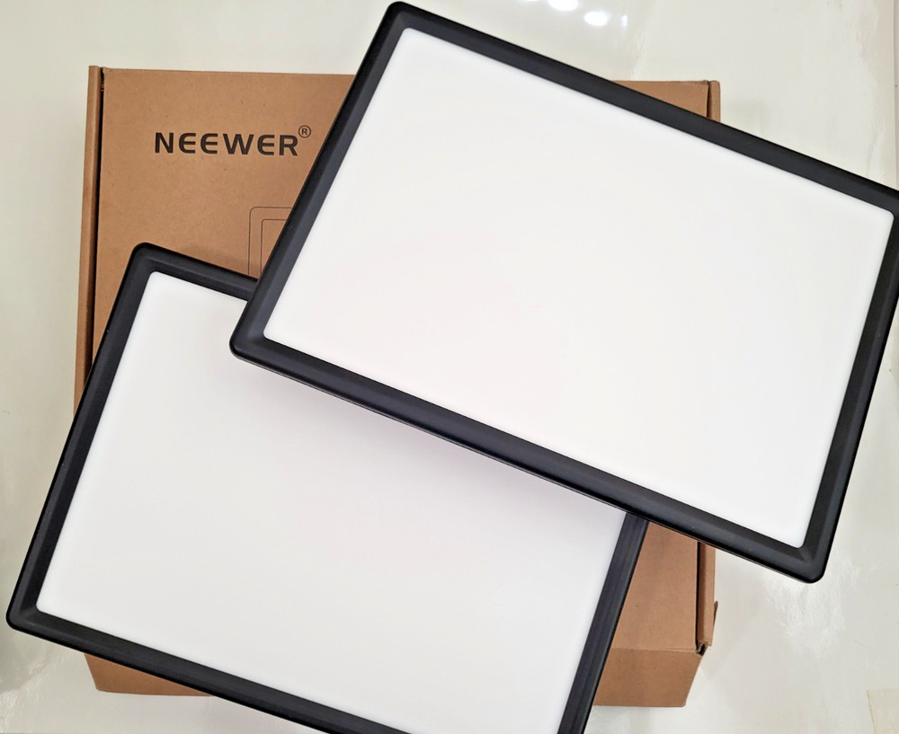 (TWO) NEEWER 192 LED Video Light Panel Bi-Color Dimmable 20W Studio Light