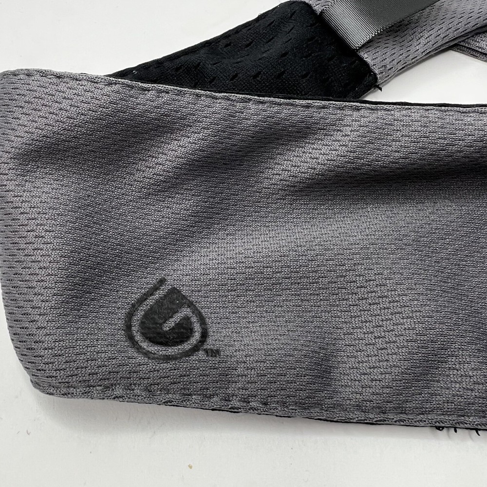 Headband Sweatband Tie Version - Gray Black - 38” Long
