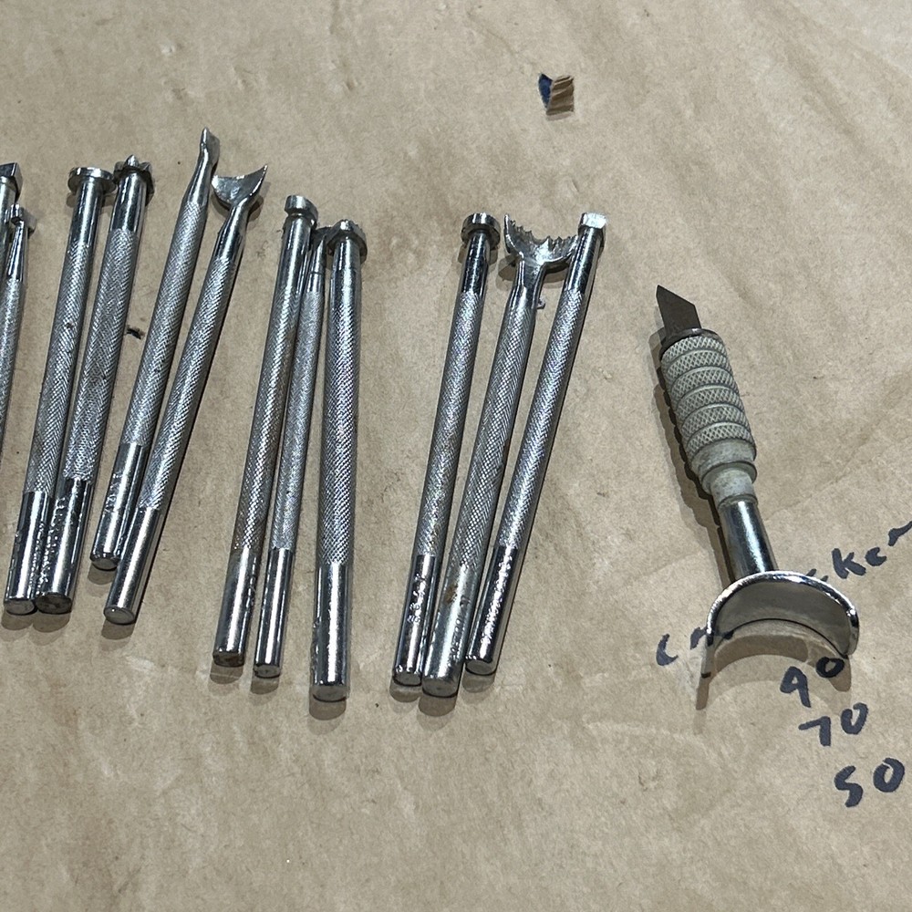 Craftool USA Leather Stamping Tools 19pc Lot