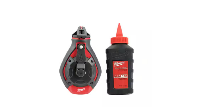 100 Ft. Chalk Reel Kit with Red Chalk