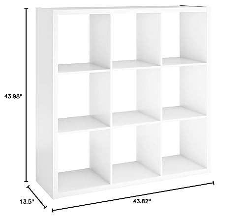 ClosetMaid 4588 White 9-Cube Decorative Open Back Storage Organizer (80 Characte