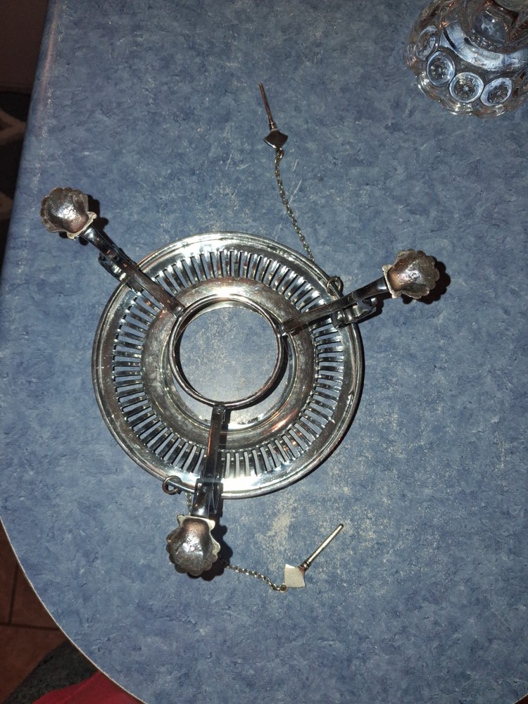 Antique Candle Stick Holder Silver Plate