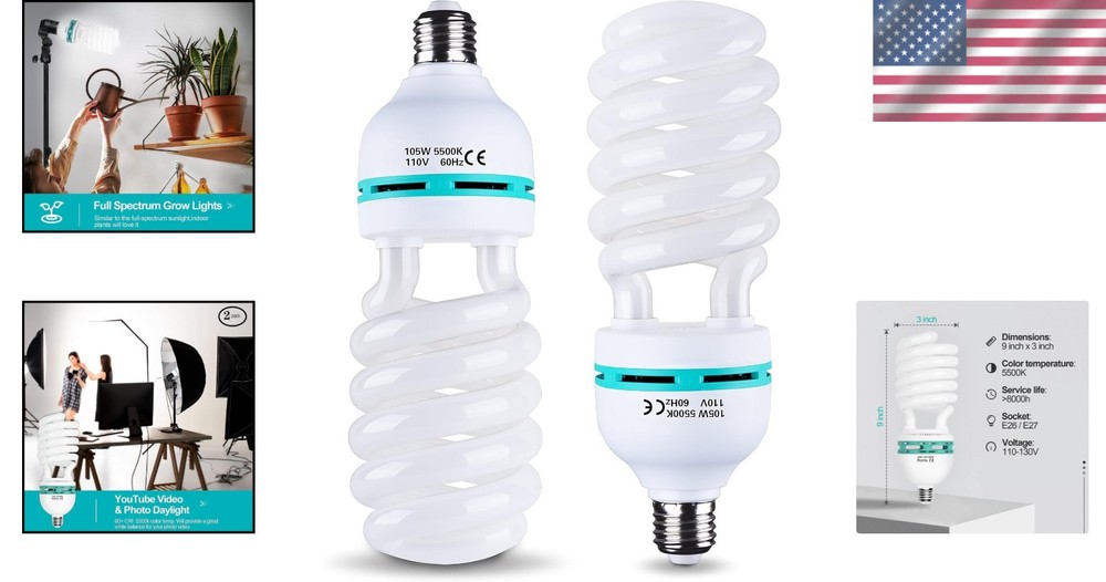 Portrait Shooting Light Bulbs 105W - 2 Pack