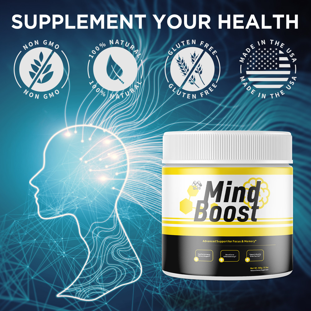 (2 Pack) Mind Boost Powder Advanced Brain Supplement MindBoost 60 Servings