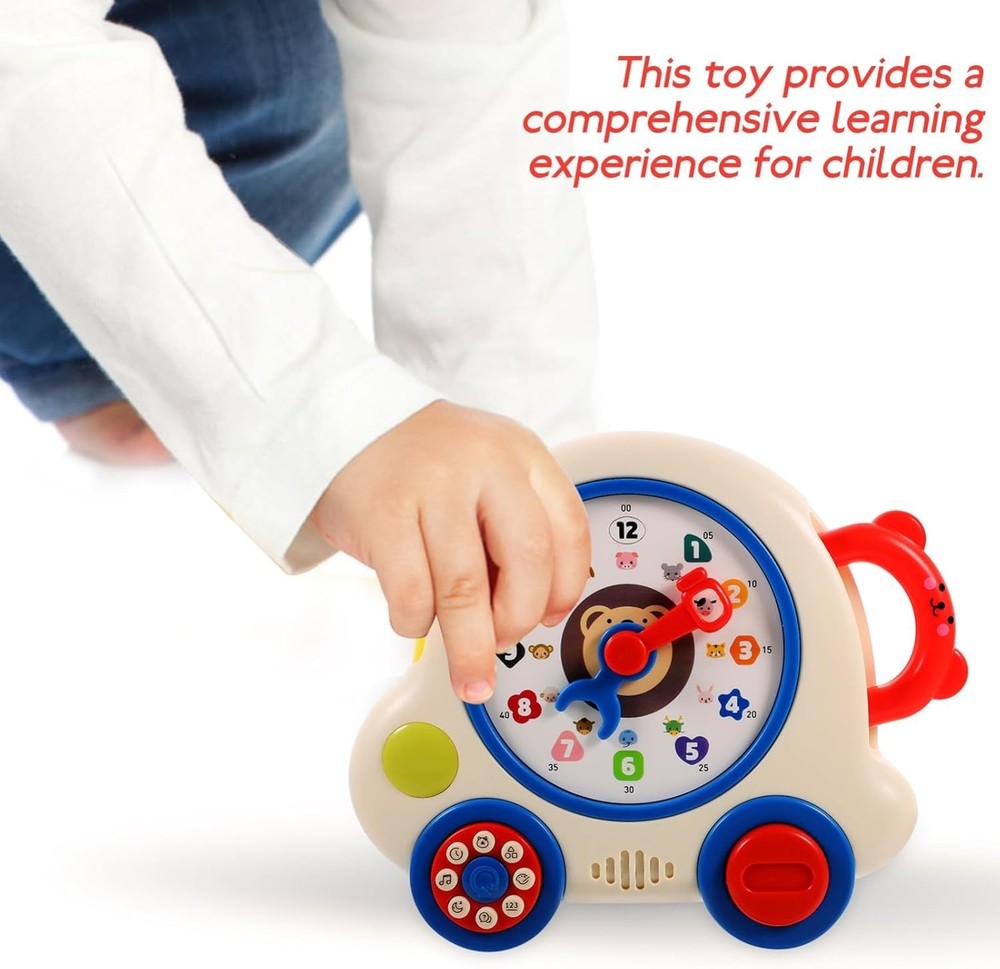 🚨 NEW - Learning Machine Clock Interactive Educational Multiple Cognition Toy