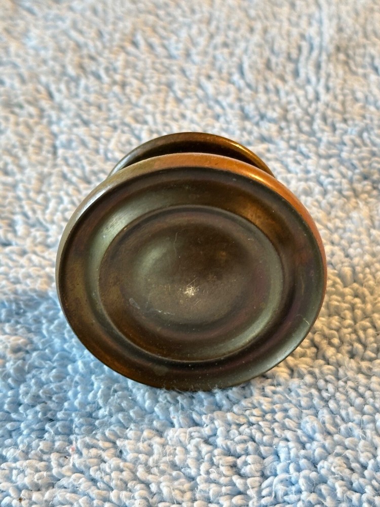 Heavy Duty Solid Brass 1 3/4" Round Drawer Pull Knob Cabinet Hardware Vintage