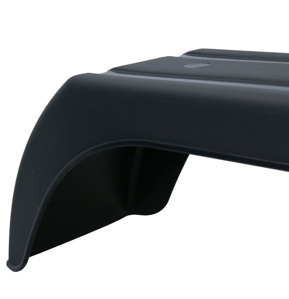 8" Plastic Mudguard Fender (Single) Offset Fit & Mud Guard Angle (LARGE) Bracke