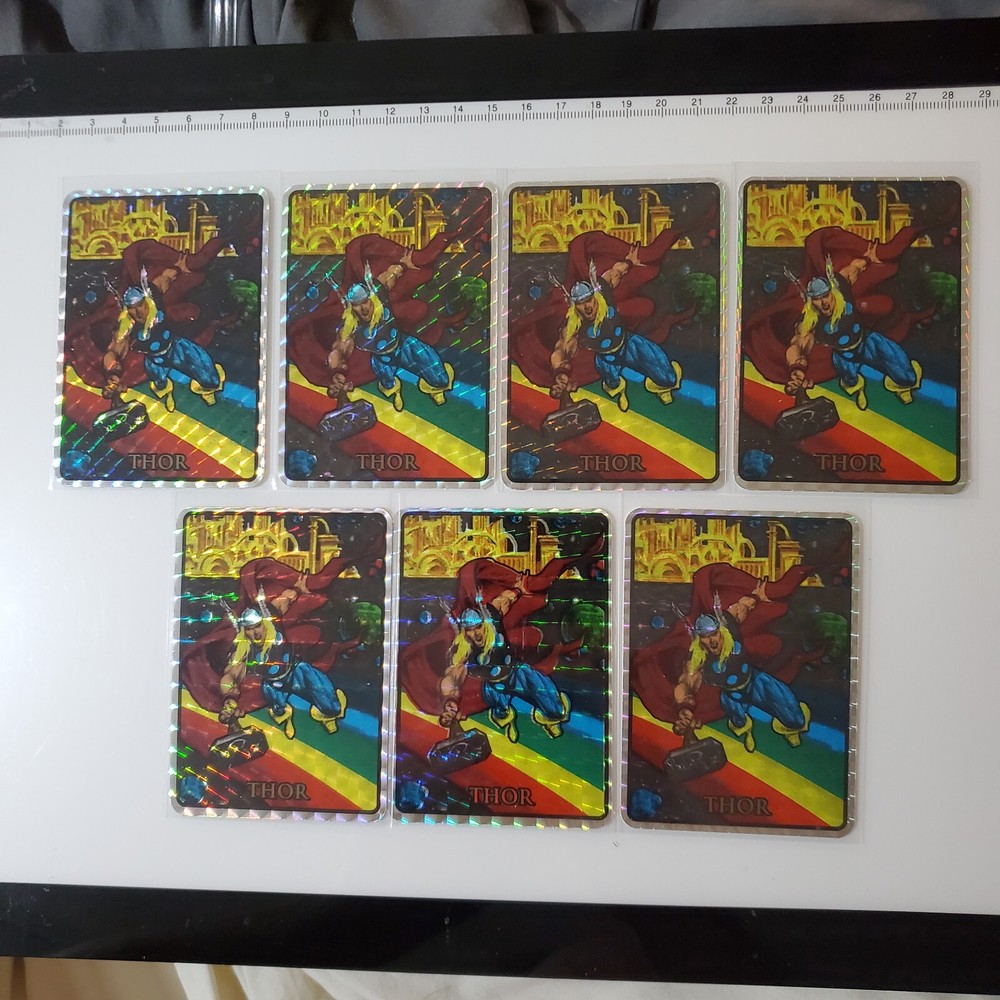 1992 Marvel Masterpieces Vending Machine Foil Prism - Thor