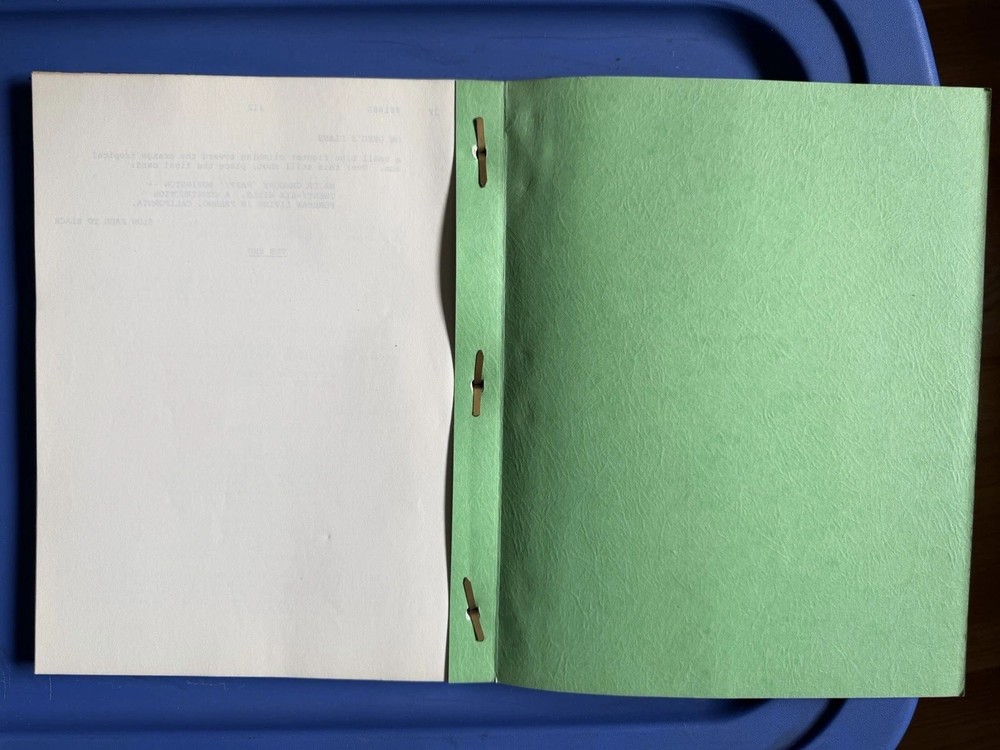BAA BAA BLACK SHEEP SQUADRON TV SCRIPT 81885 WW2 ROBERT CONRAD ORIGINAL 1976