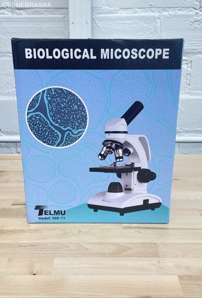 White Biological Microscope Telmu Model: XSP - 75