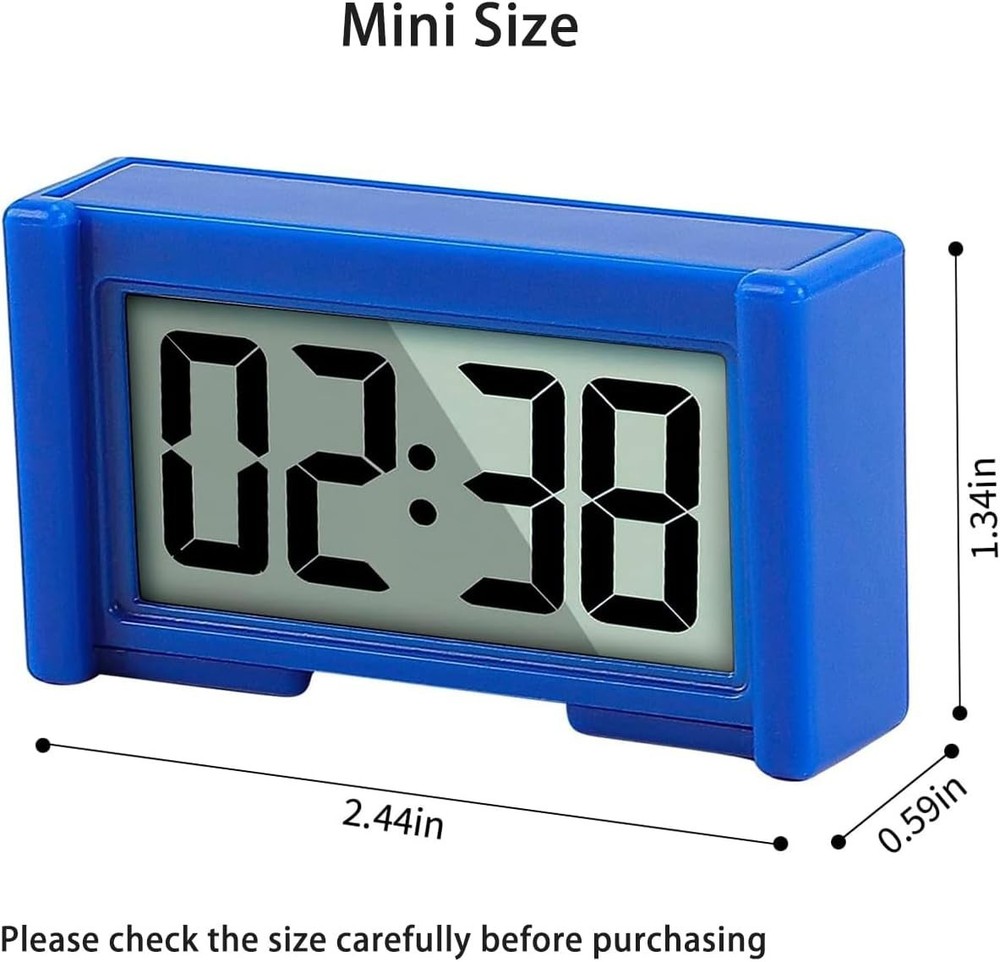 Battery Powered Digital Dashboard Clock - 2PCS Jumbo Display for Easy Viewing