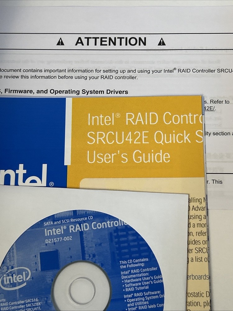 Intel Raid Controller SRCU42E I/O Processor Based On XScale Technology New Open