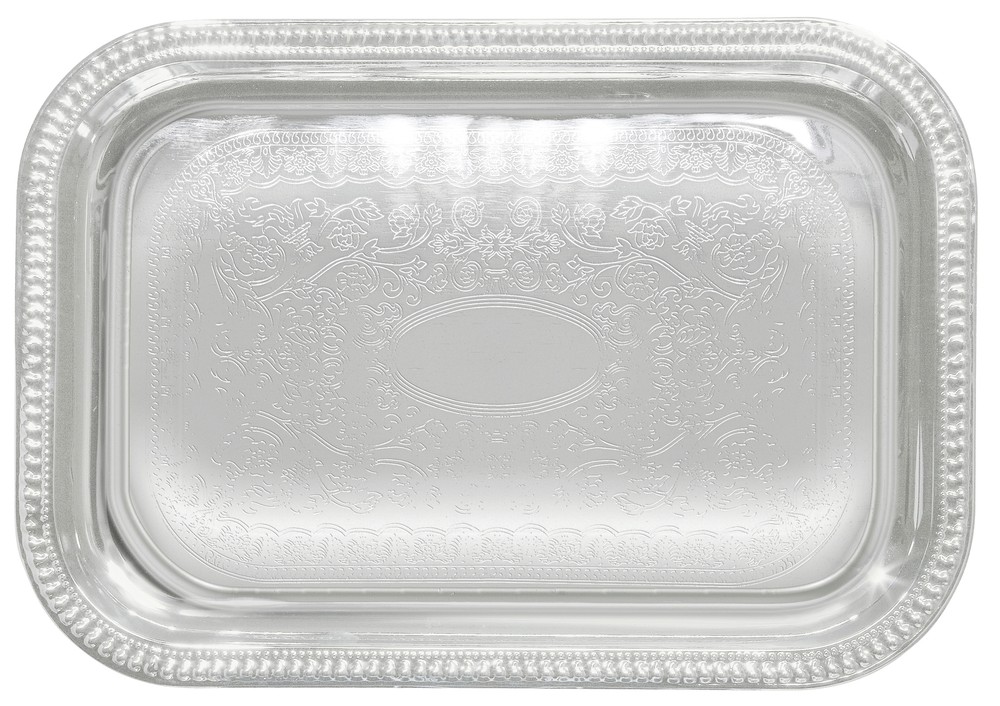 Serving Tray, Oblong 18", Chrome Plated (12 Each)