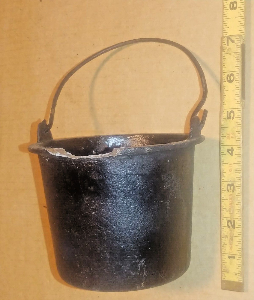 Antique Cast Iron Smelting Kettle