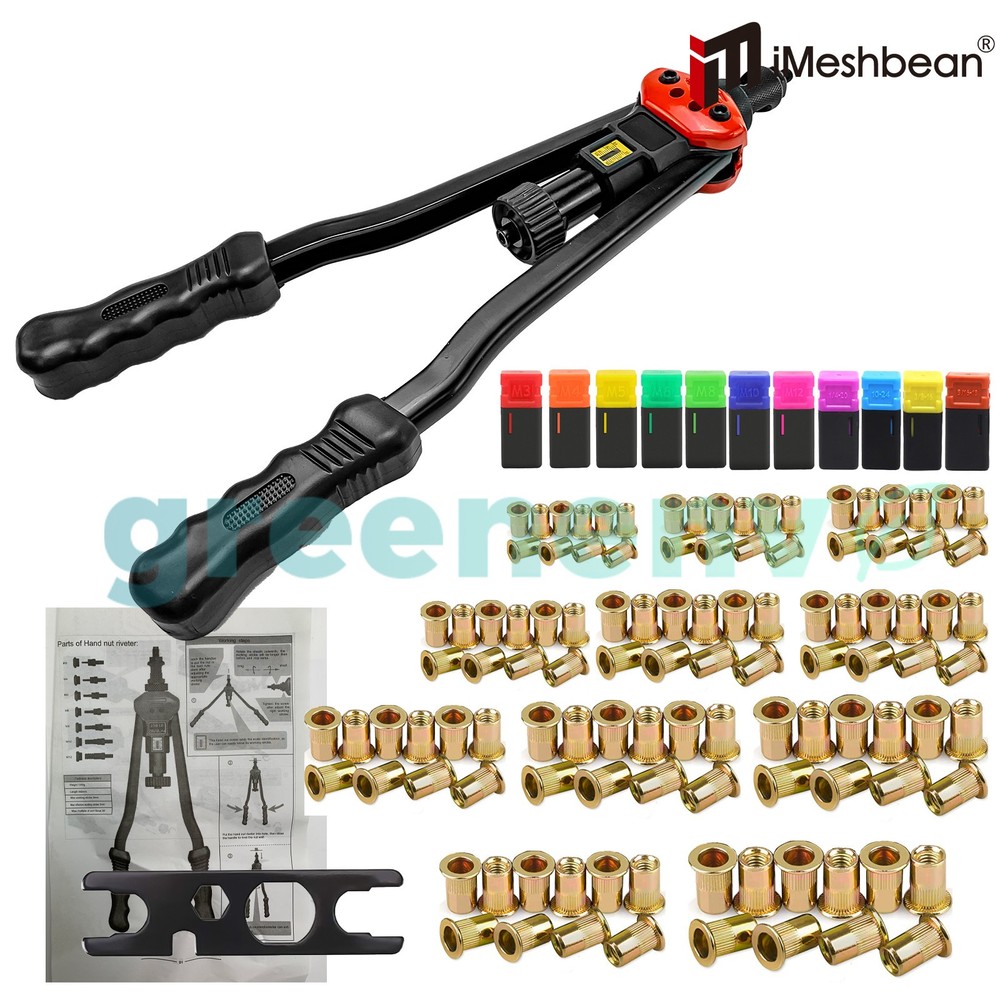 16" Rivnut Setting Tools Nut Setter Tool Hand Blind Riveter Rivet Nut Gun Kit