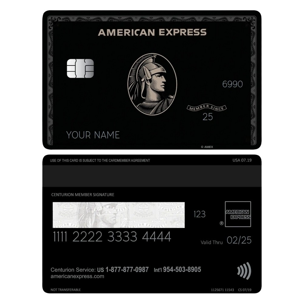 amex centurion american express black card