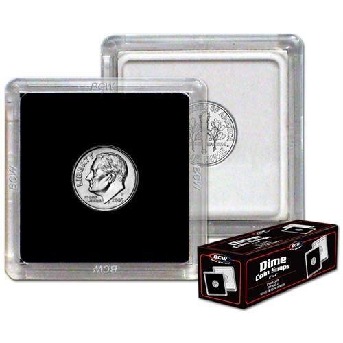 2 BCW 2x2 Dime Coin Snap Holders