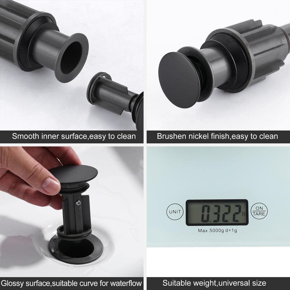 Pop Up Drain without Overflow for Bathroom Faucet