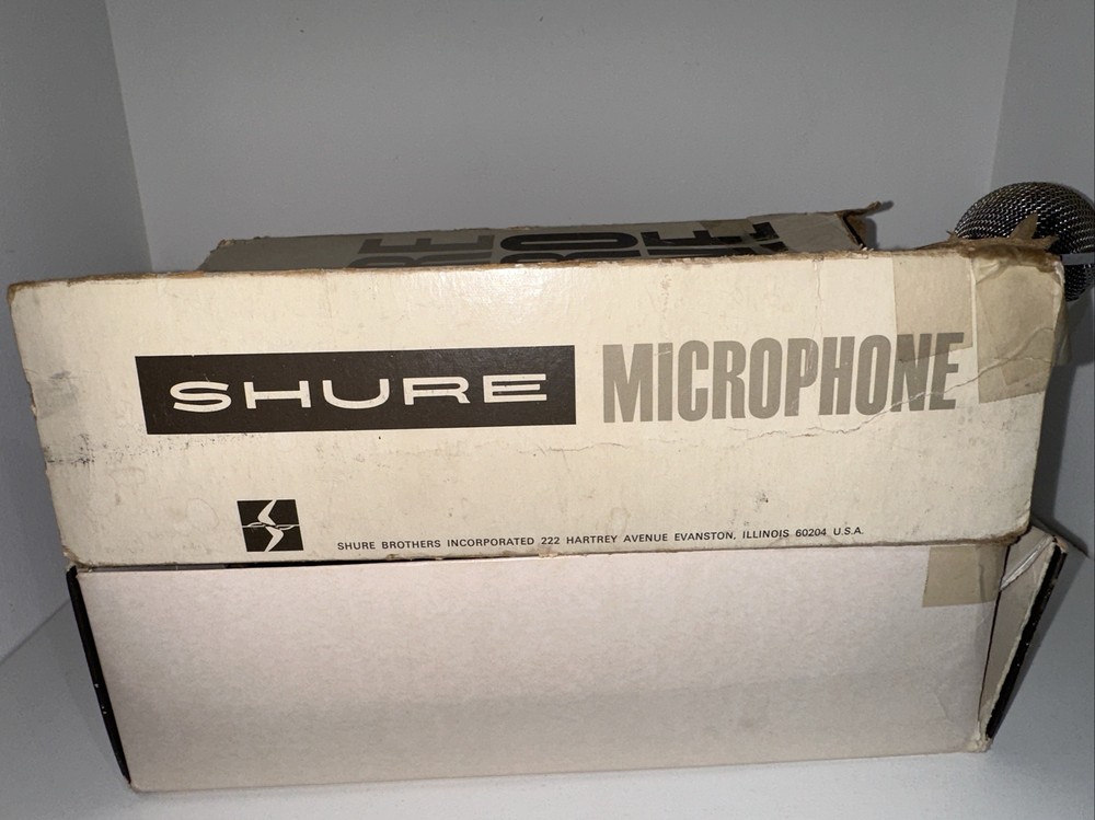 Vintage Shure Unisphere B - Model PRO 85 Dynamic Microphone - Untested