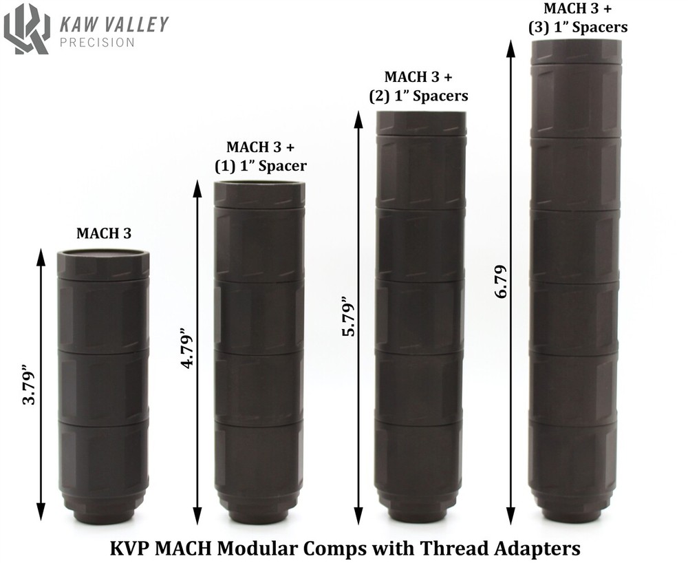 Kaw Valley Precision MACH 3 Modular Linear Comp 1" Spacer