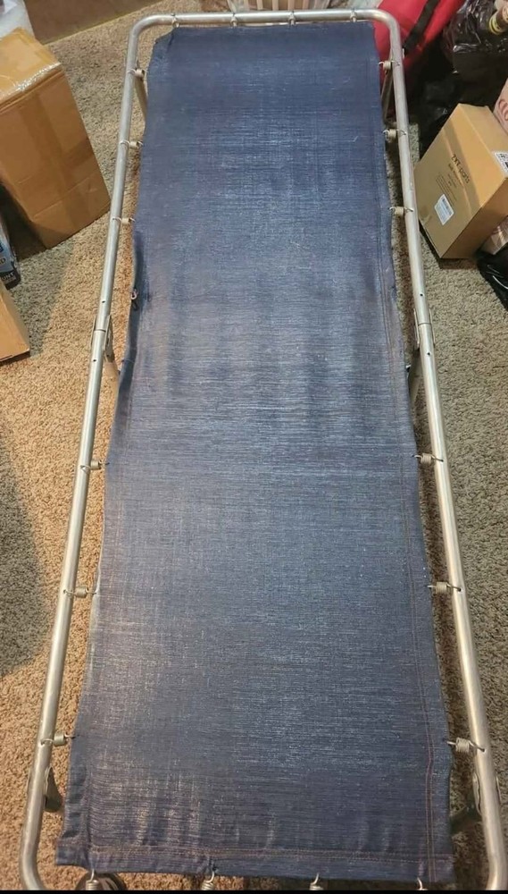 Vintage Aluminum Cot Folding Camping/ Boy Scout Camping