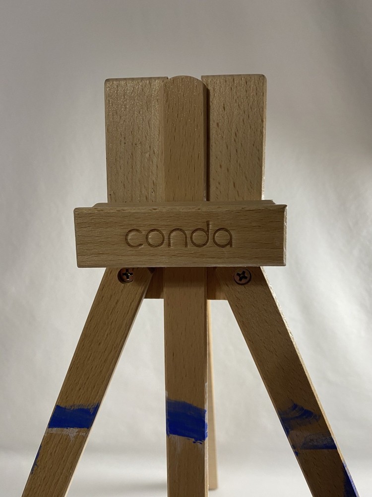 Conda 27" A-Frame Easel Adjustable Beechwood Tripod Display Stand
