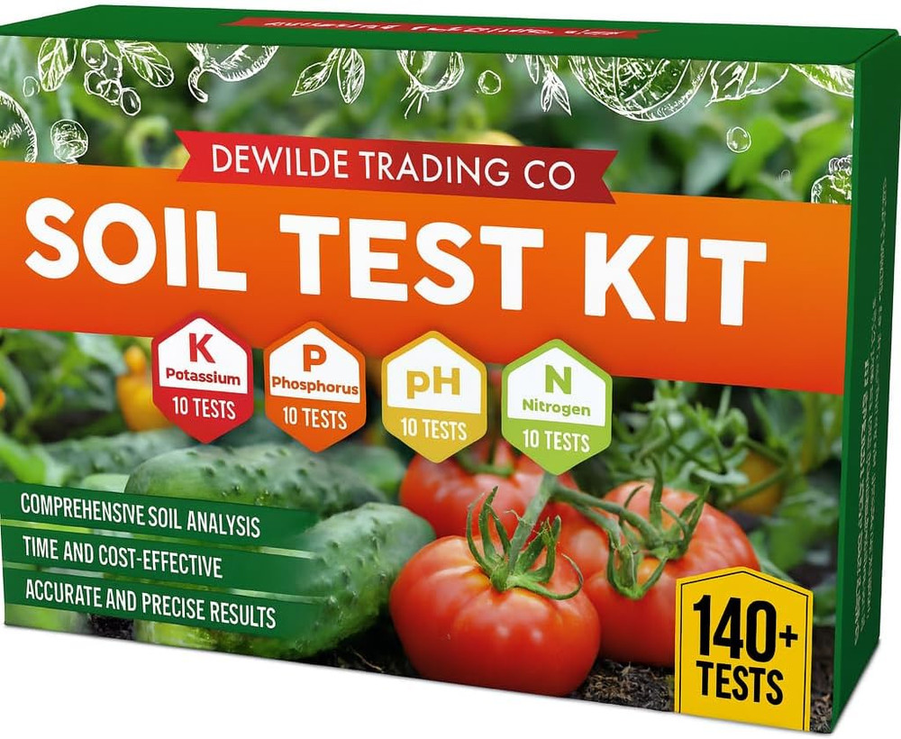 Soil Test Kit -140 Test- 2026 Version- Testing PH Ammonia Nitrogen Phosphorus...