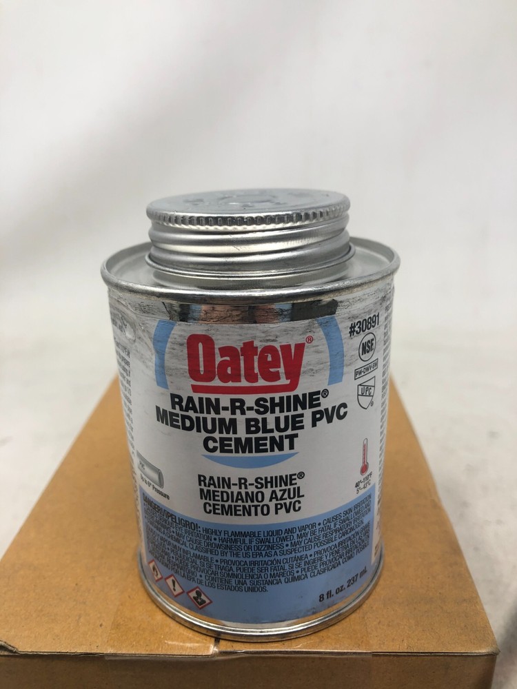 Oatey 30891 Rain-R-Shine Medium Blue Cement 8oz