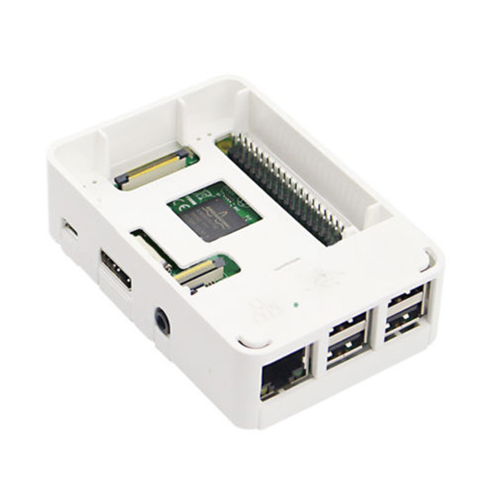 Raspberry Pi 3 White Enclosure Premium Case Protector Box for Pi 3
