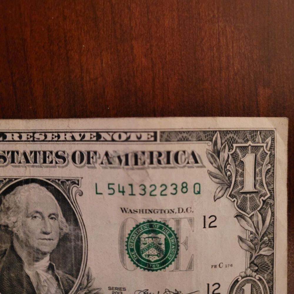 2 -1 dollar odometer error notes.( 2 note lot).